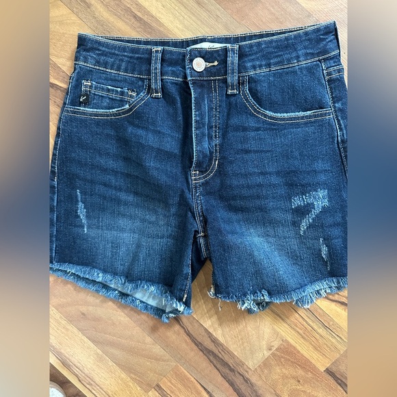 KanCan Pants - KanCan Dark Blue Jean Shorts